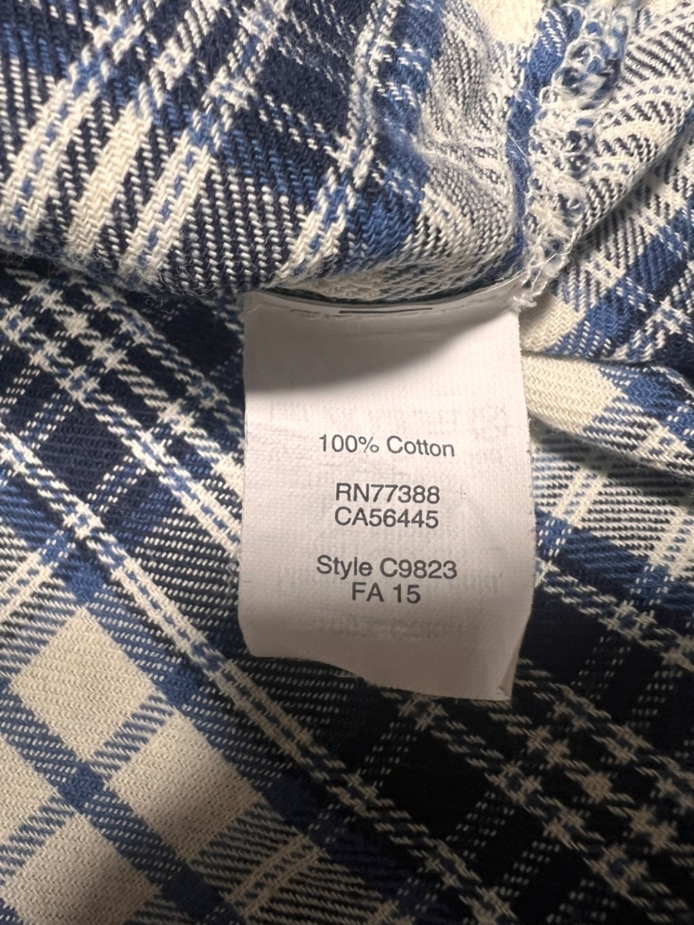 Madewell Blue and White Plaid Button Down Shirt, Size XS - Picture 8 of 9